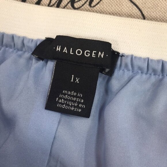 Halogen Printed Pleated Midi Skirt PLUS SIZE - Picture 6 of 7